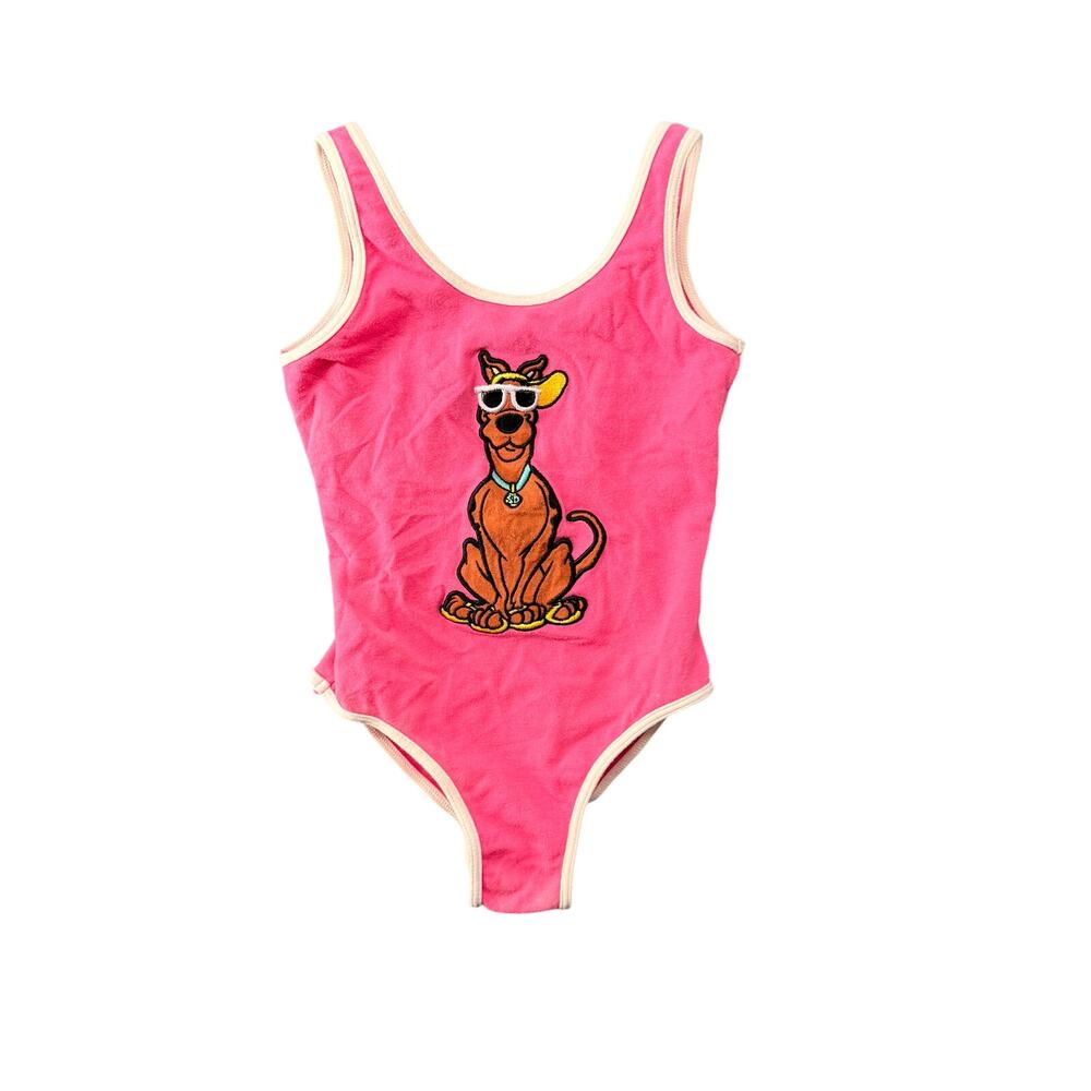 Vintage 1999 Warner Bros Scooby Doo One Piece Swimsuit Girl's Small (6/6X)